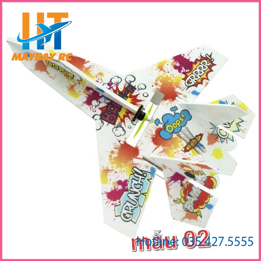 Kit máy bay điều khiển su27 sải 55cm xốp dẻo
