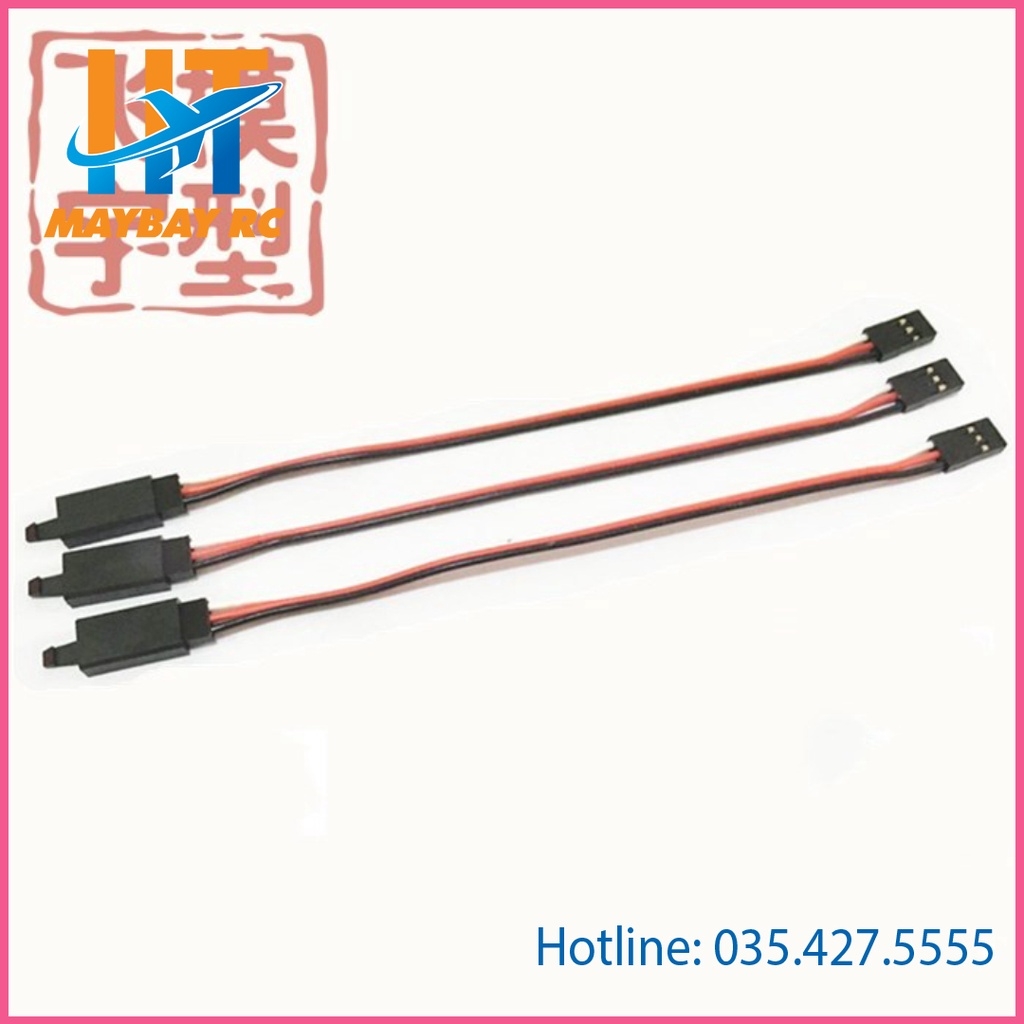 Dây nối dài servo loại xin dài 15,20cm có móc chống tụt