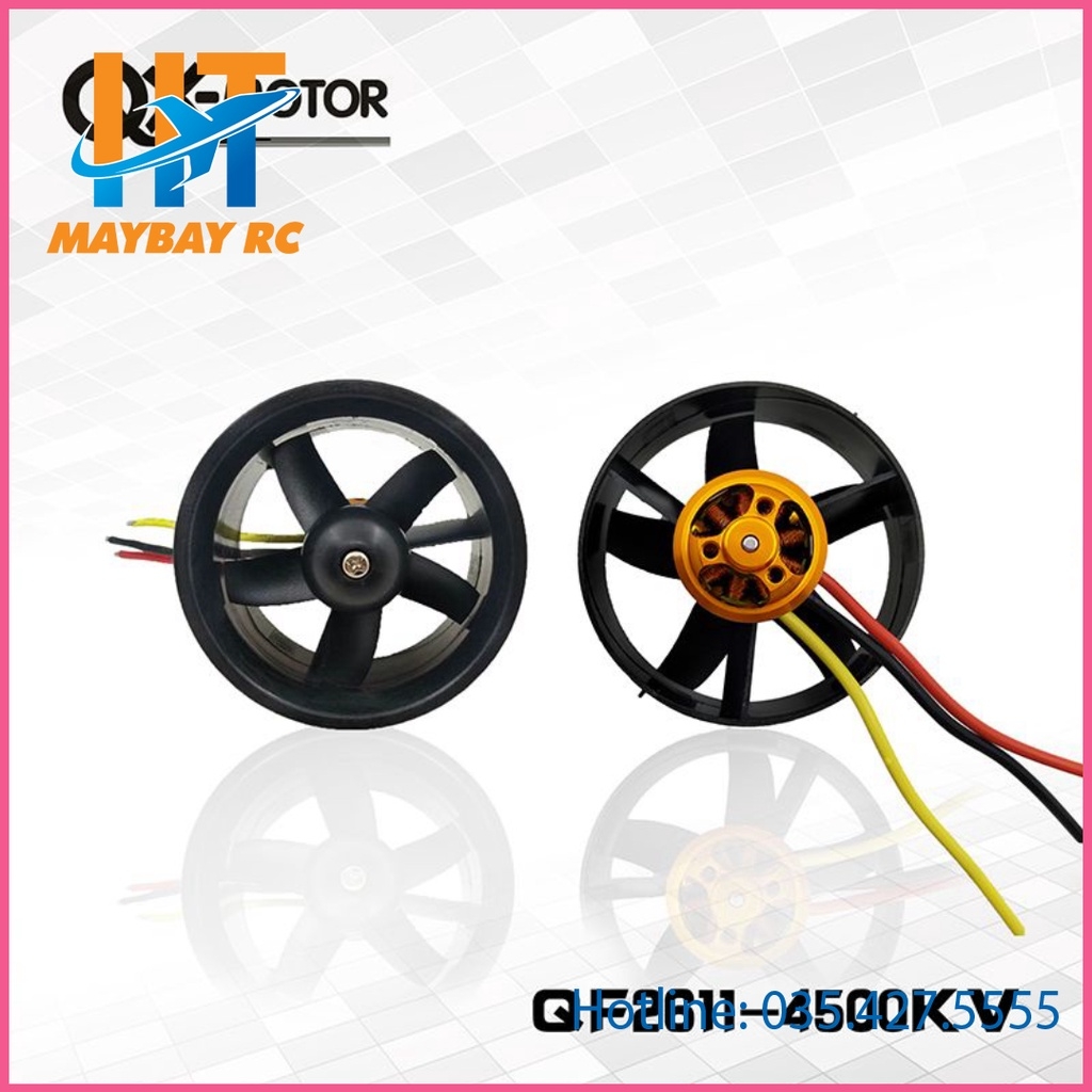 Động cơ EDF 64mm QX-Motor QF2611-4500kv cho máy bay điều khiển