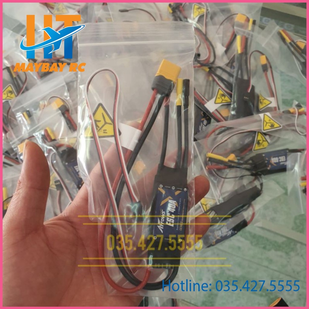 ESC Không Chổi Than Arrows hobby 40A 2s- 4s XT60.