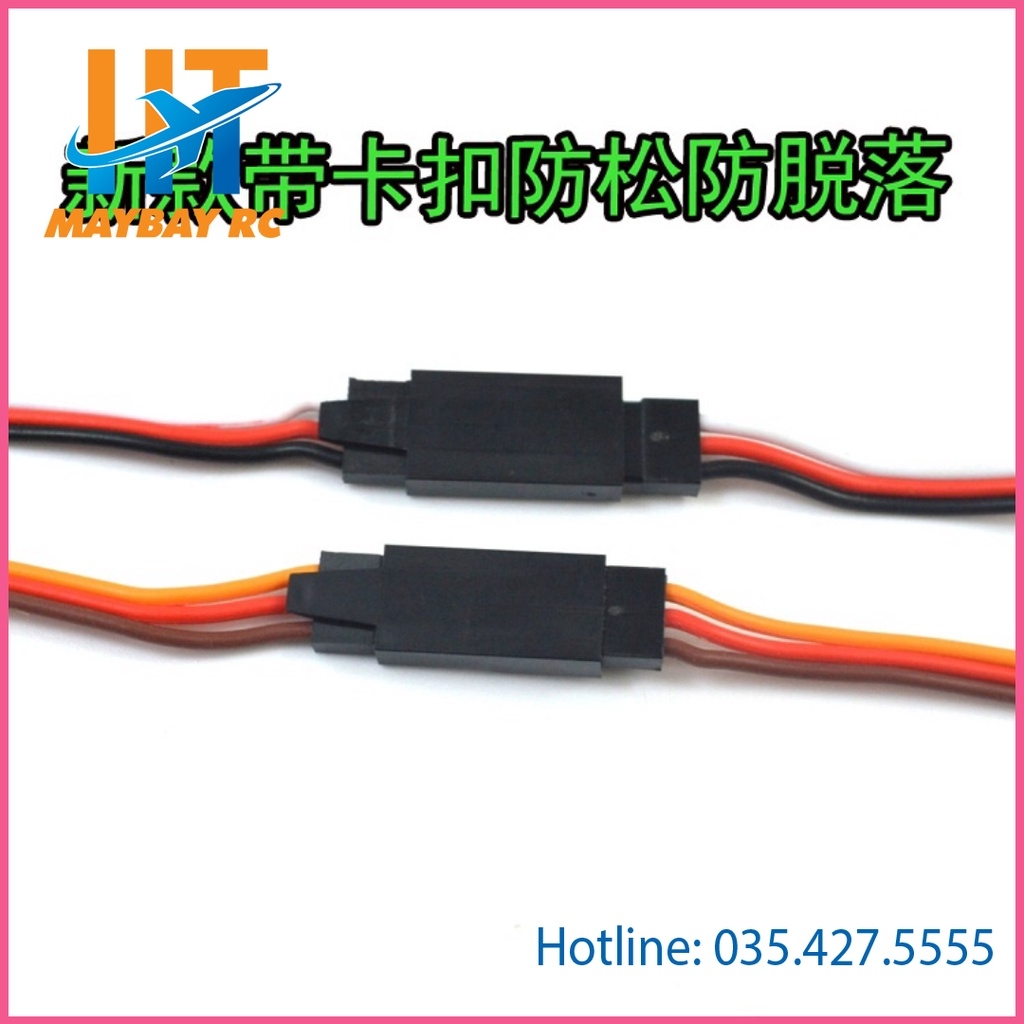 Dây nối dài servo loại xin dài 15,20cm có móc chống tụt