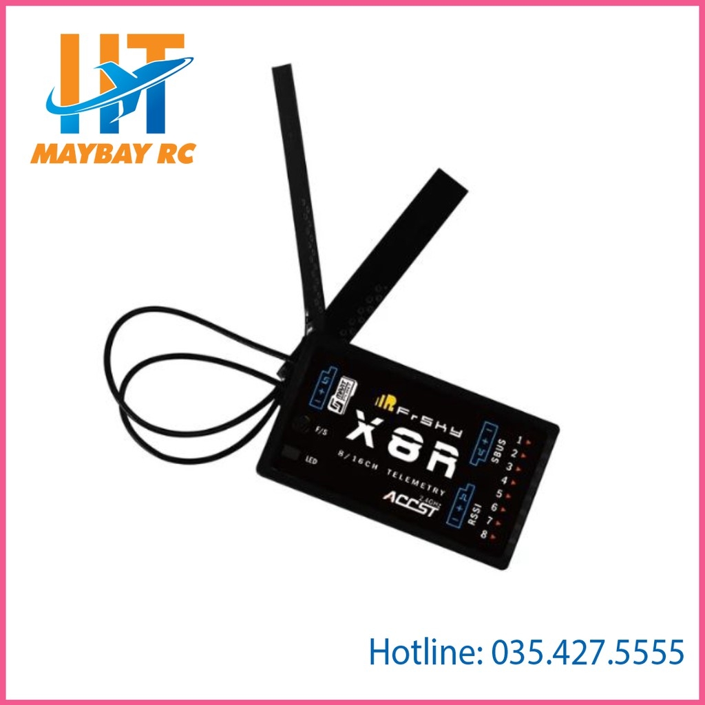Đầu thu hai chiều Frsky Accst X8R với đầu ra 2.4G SBUS