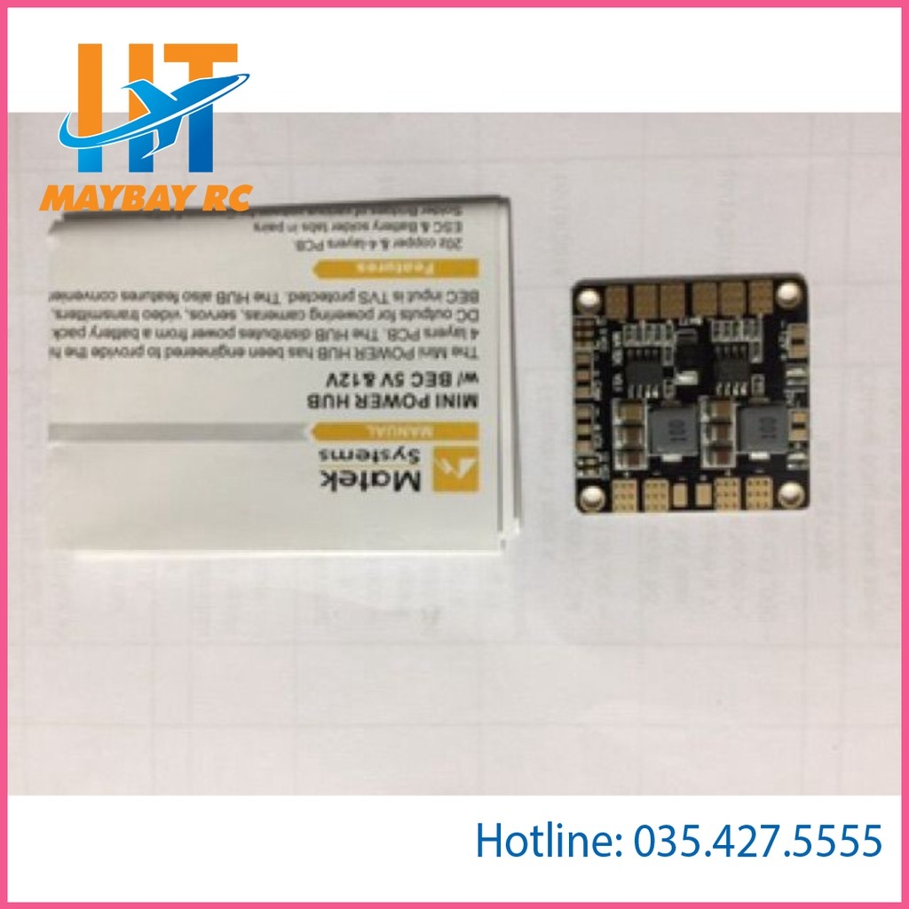 Mạch PDB Matek MINI Chia Nguồn output 5V,12V maybayrc