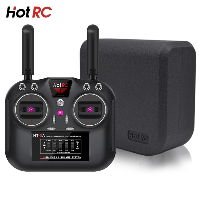 Bộ điều khiển tx,rx Hotrc HT - 8A 2.4g cho máy bay su27