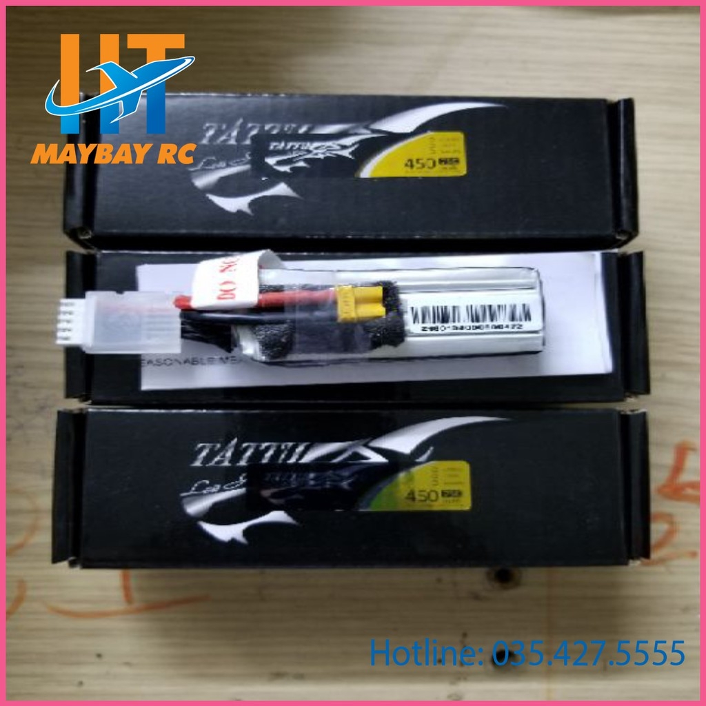 Pin Tattu 4s 450mAh 75C Hàng Chính Hãng XT30
