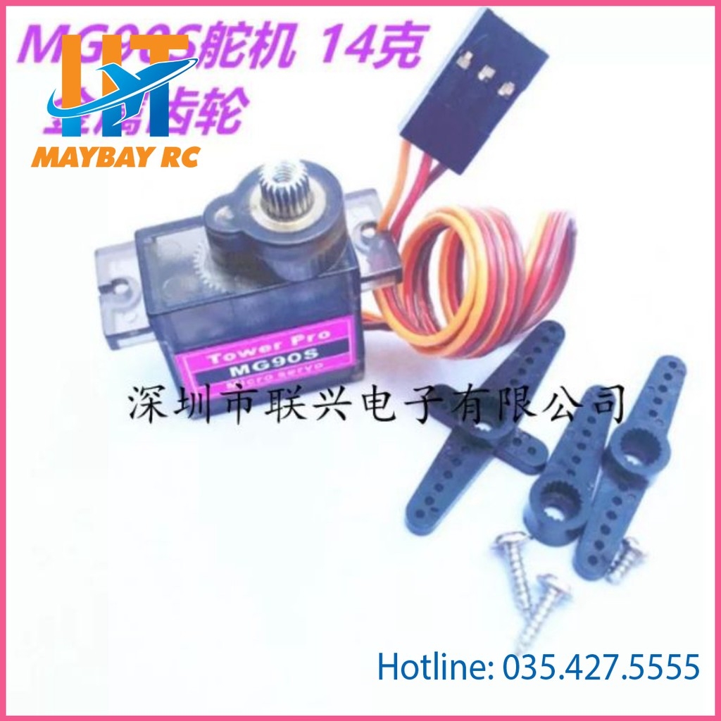 Servo nhông kim loại MG90S 100% nhông kim loại