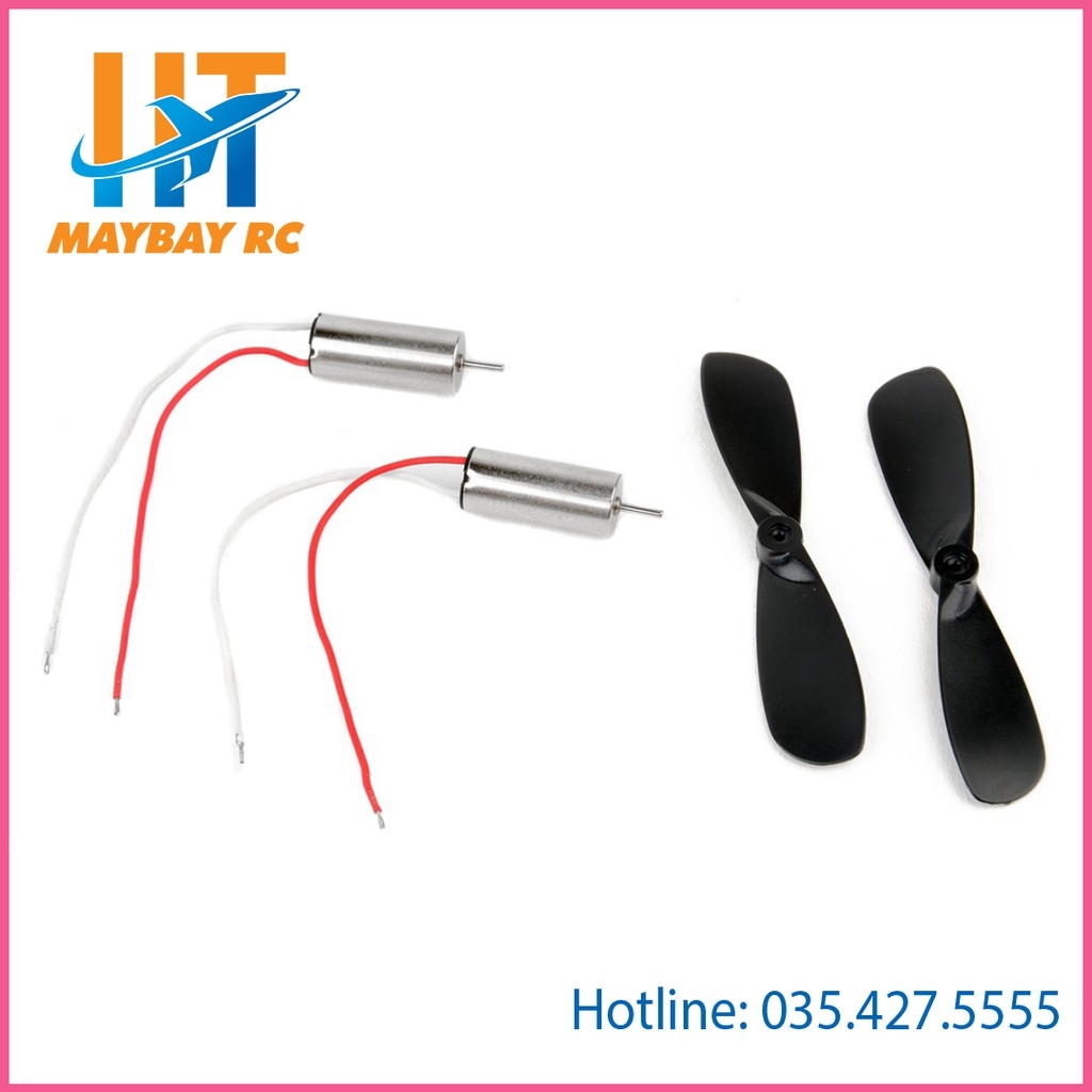 Set 2 Mô Tơ Máy Bay Trực Thăng Mini Dc 3.7v 0.1a 6mm X 14mm K151