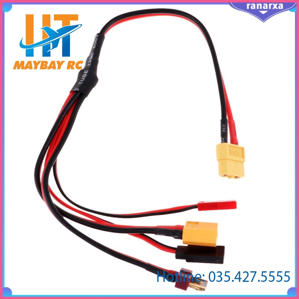 Dây Cáp Sạc Pin Lipo 4mm Xt60