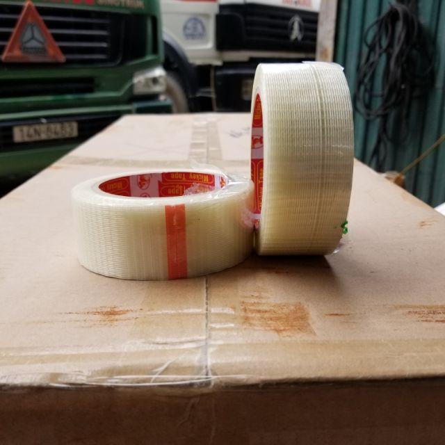 Băng Dính Sợi Thủy Tinh Caro Kích Thước 5cm, 4cm, 3cm, 2cm x20m.