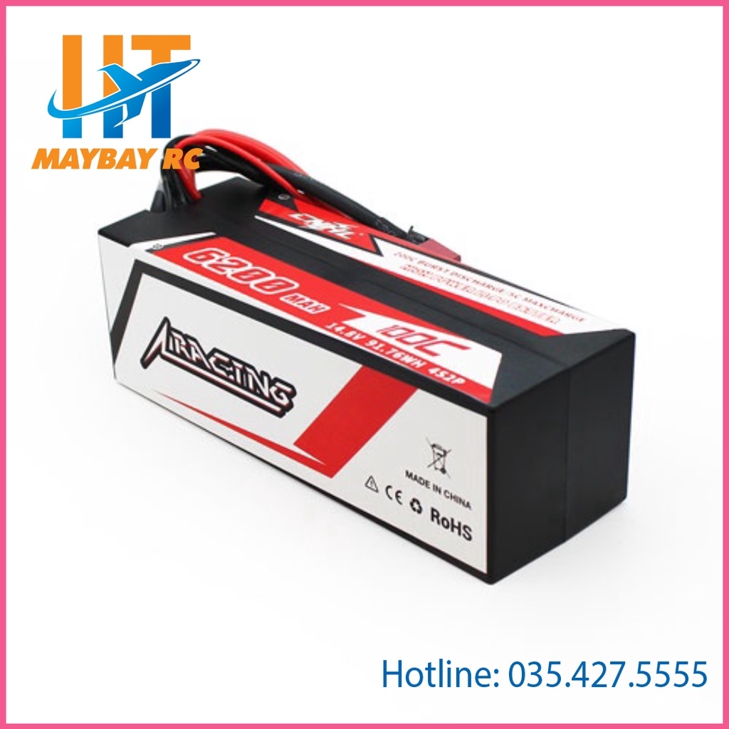 Pin cnhl racing series 6200mah 100c 3s 4s jack chữ T