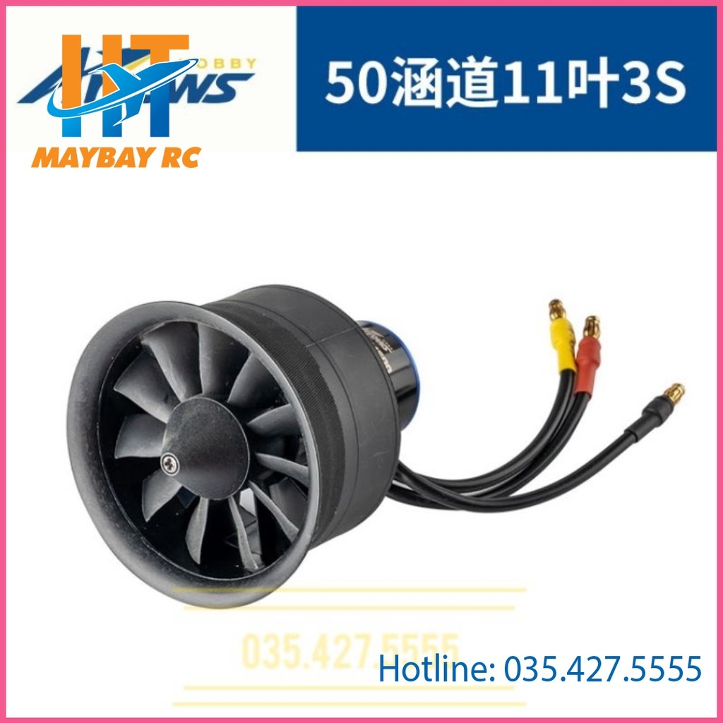 Động cơ Ducted Fan 50mm 11 lá 3S Arrows Rc