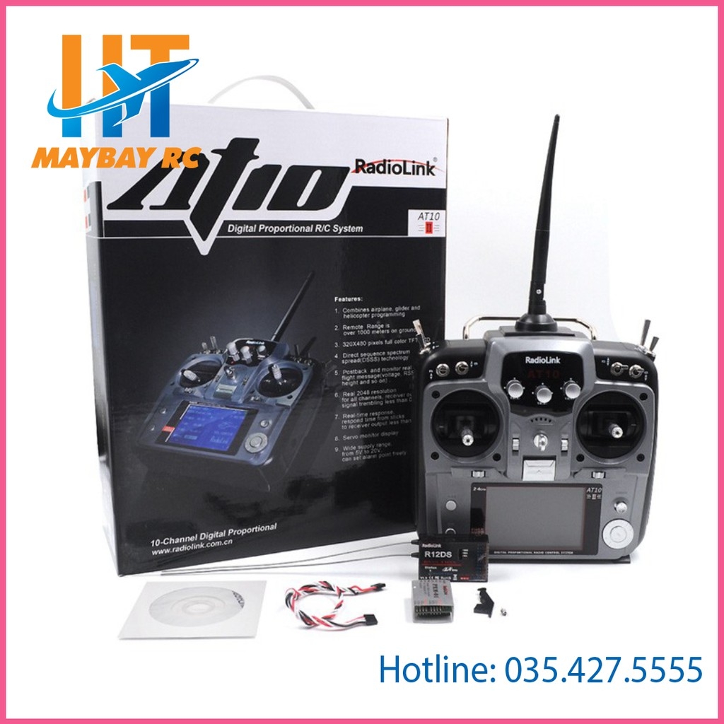 Tay điều khiểu Radiolink AT10II 12CH 2.4g