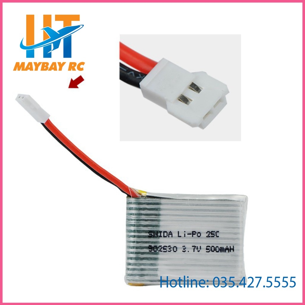 Pin lipo 3.7V 500mAh 25C thích hợp cho chế cháo