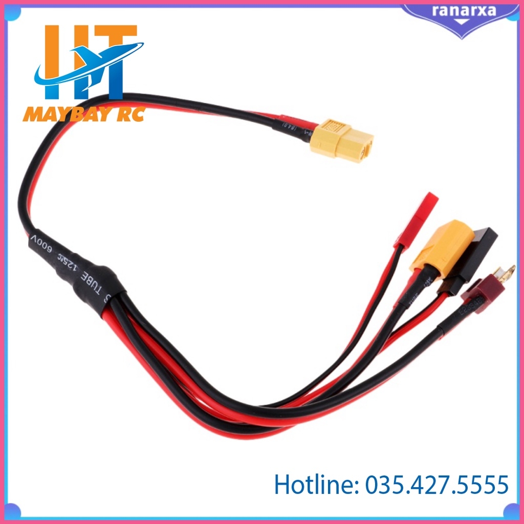 Dây Cáp Sạc Pin Lipo 4mm Xt60