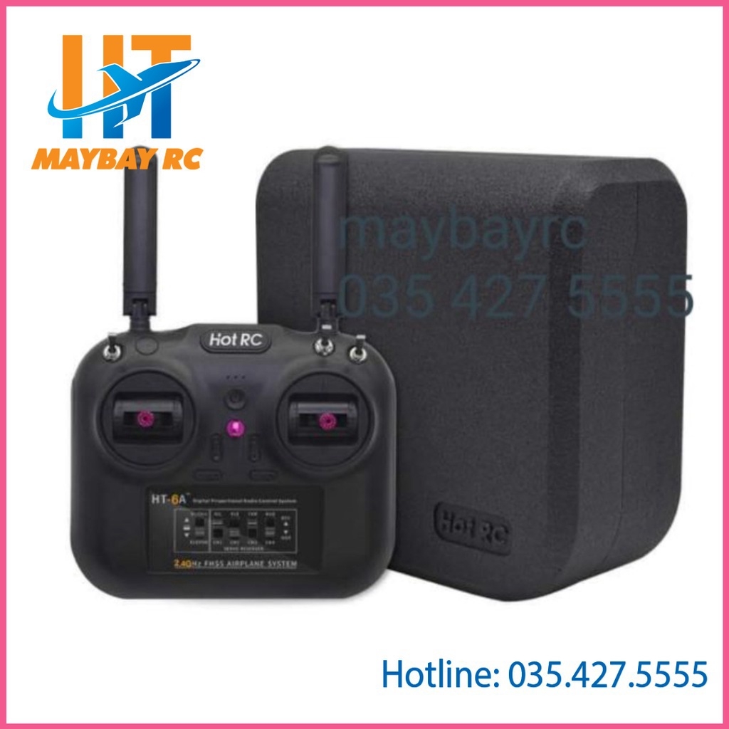 Bộ điều khiển tx,rx Hotrc HT - 8A 2.4g cho máy bay su27