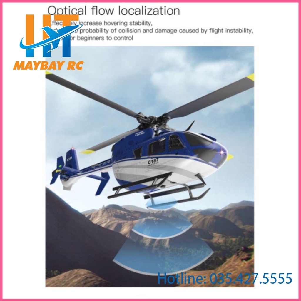Máy Bay Điều Khiển EC-135 Helicopter  C187 2.4g 4 kênh