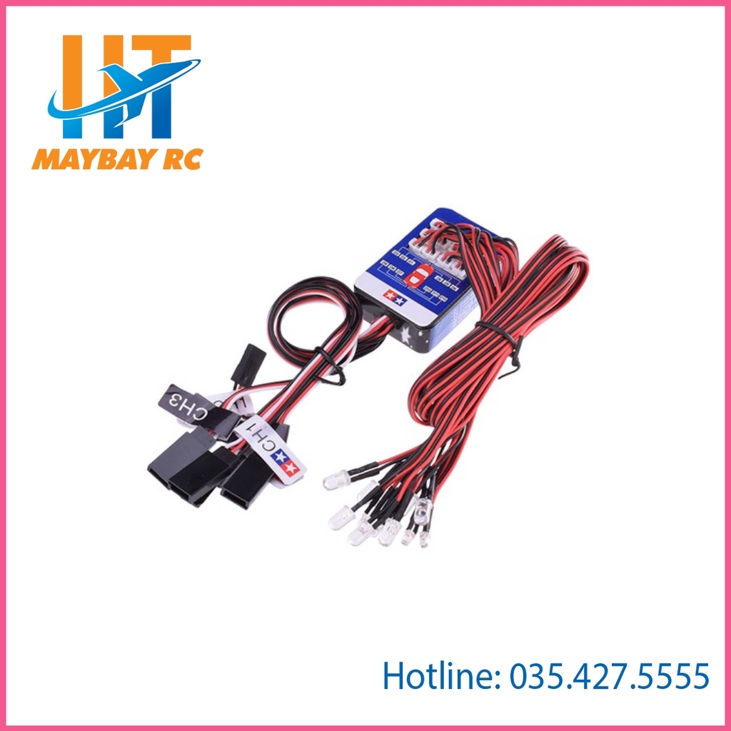 Hệ thống đèn 12 bóng cho xe đồ chơi điều khiển từ xa RC cho 1/10 Tamiya Hop-up Drift