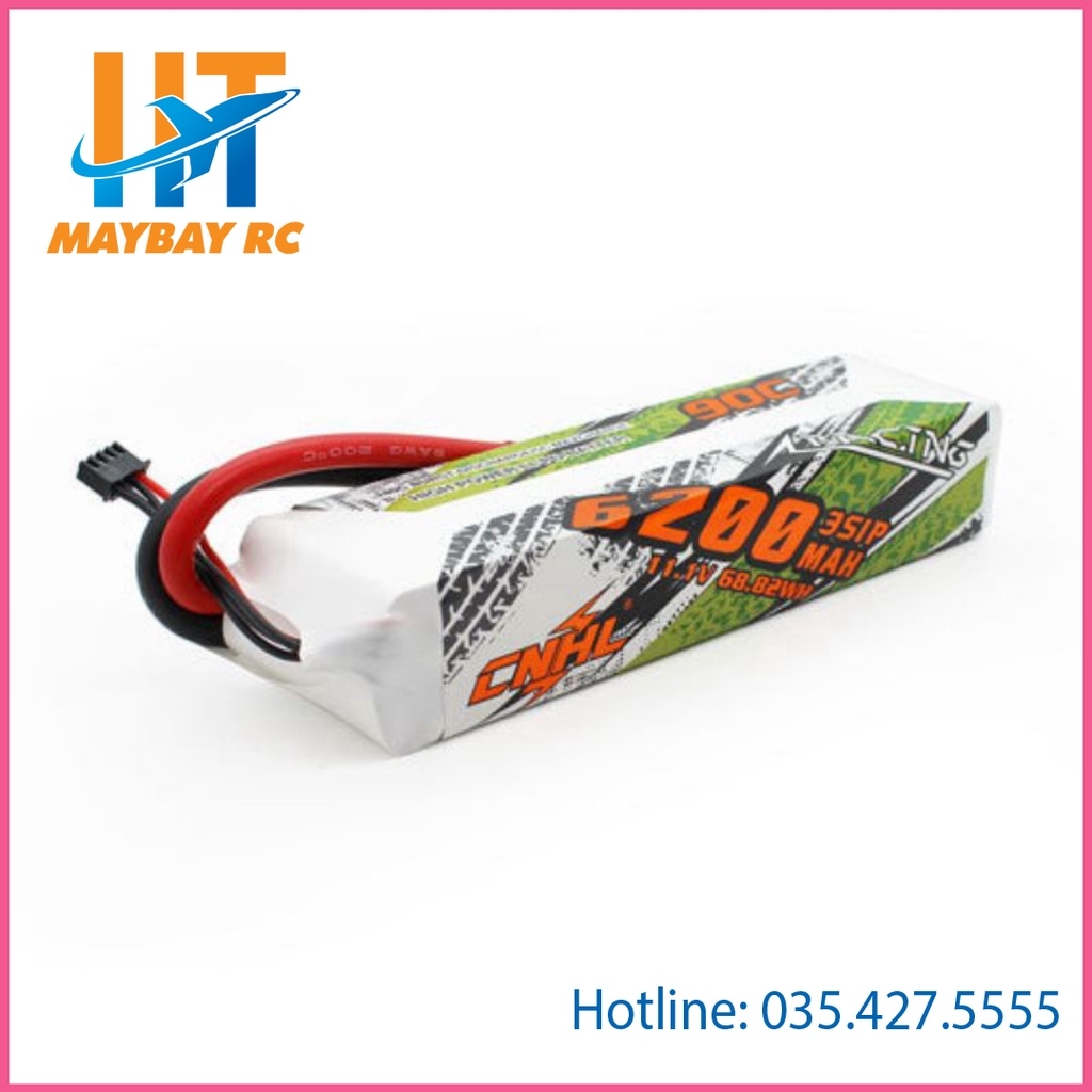 CNHL Racing Series 6200mAh 11.1V 3S 90C jack6.5mm 100% chính hãng