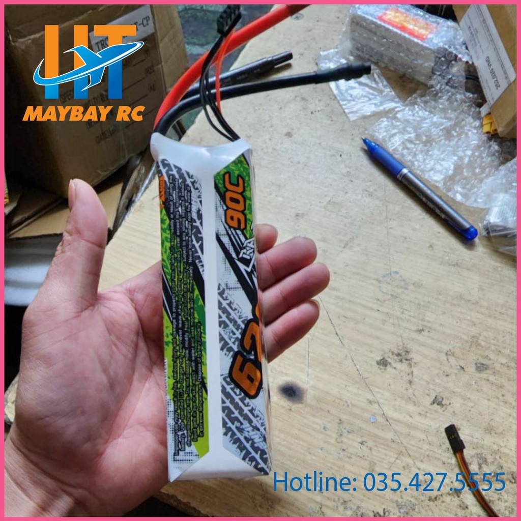 CNHL Racing Series 6200mAh 11.1V 3S 90C jack6.5mm 100% chính hãng
