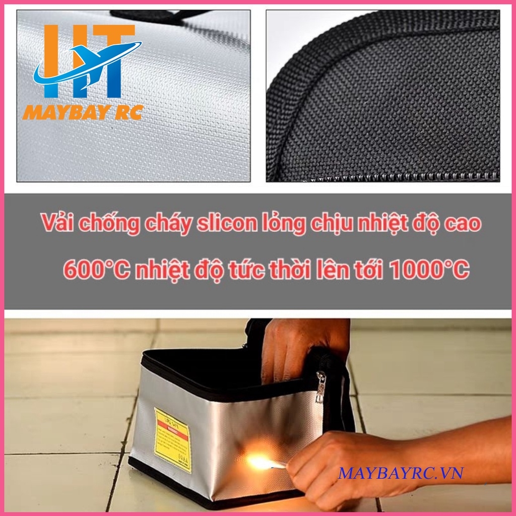Túi đựng pin máy bay điều khiển chống cháy loại xịn