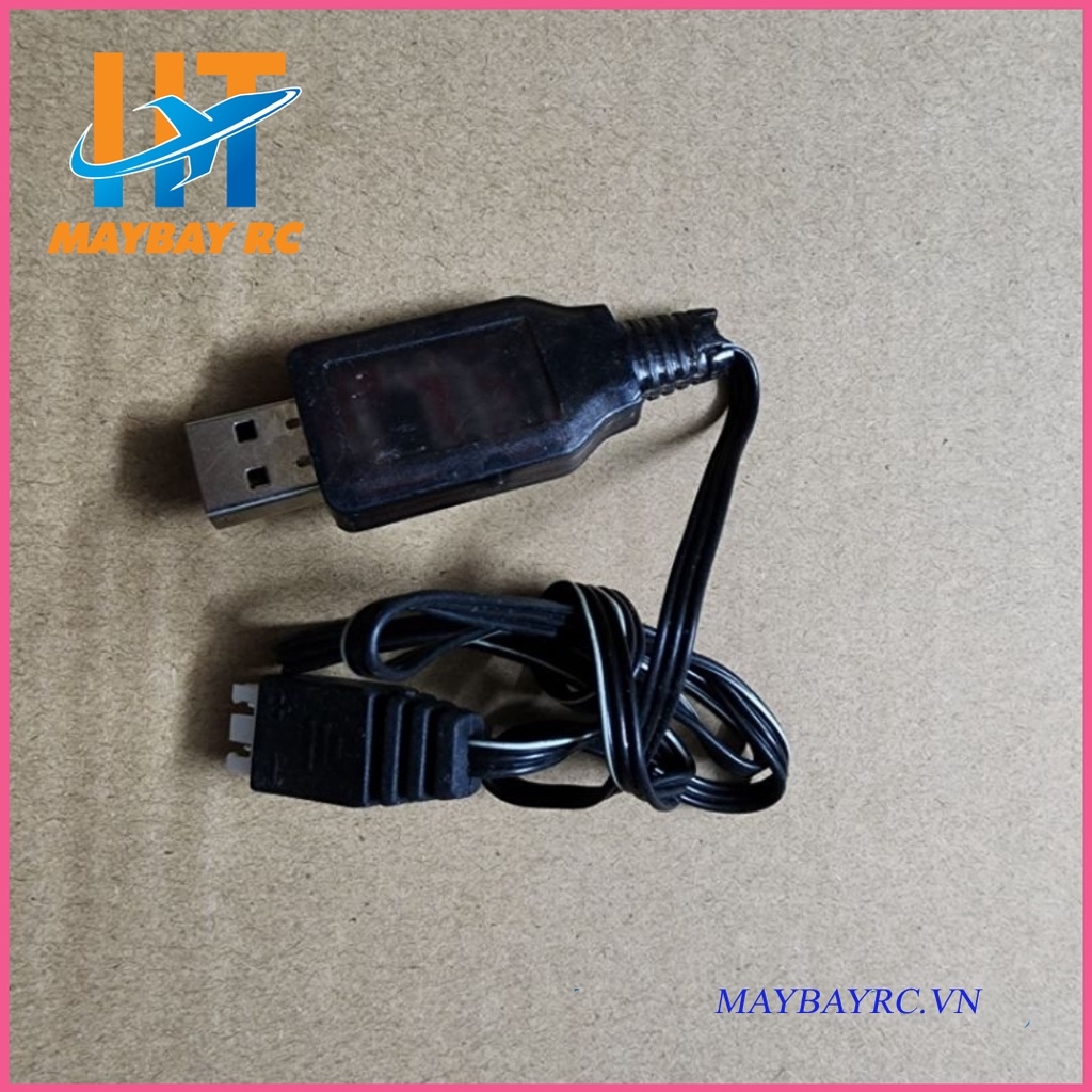 Cáp sạc usb cho pin lipo / lion 7.4v 2s máy bay, tàu xe...
