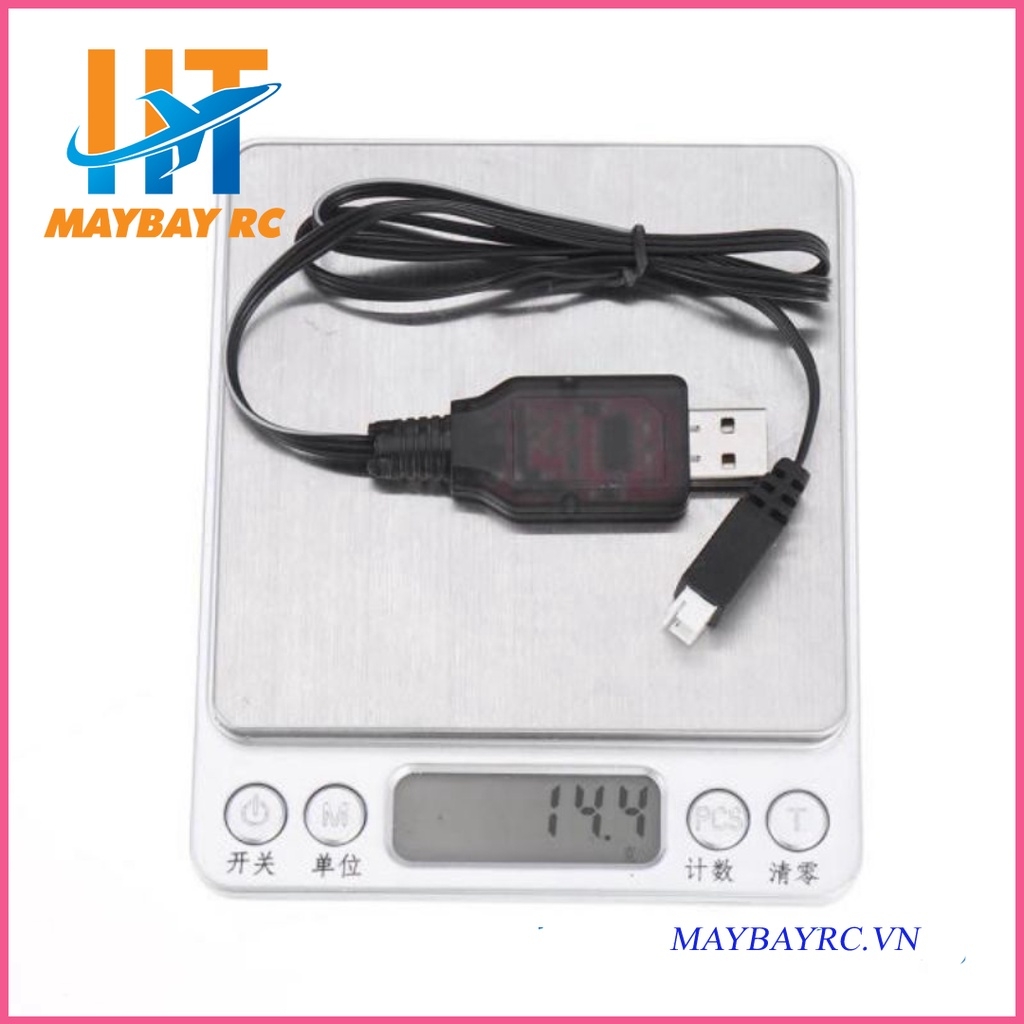 Cáp sạc usb cho pin lipo / lion 7.4v 2s máy bay, tàu xe...