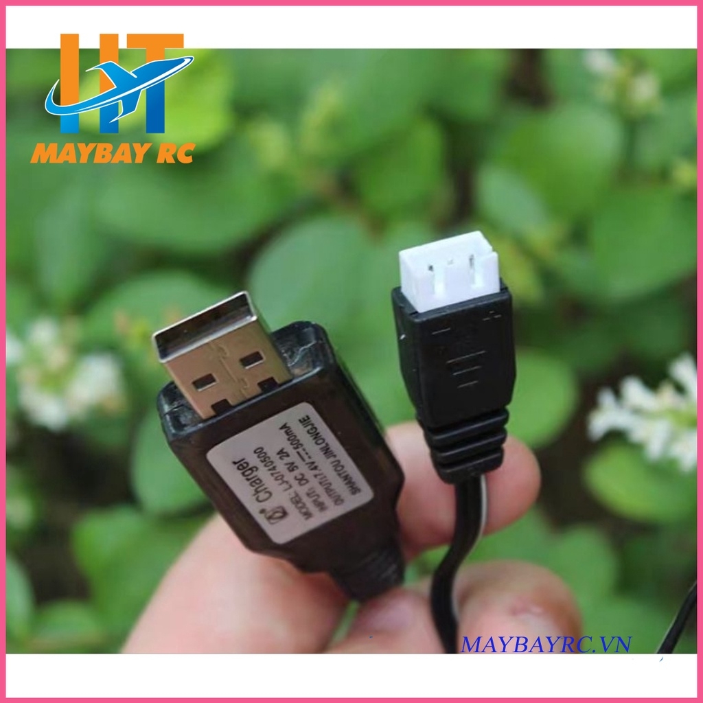 Cáp sạc usb cho pin lipo / lion 7.4v 2s máy bay, tàu xe...