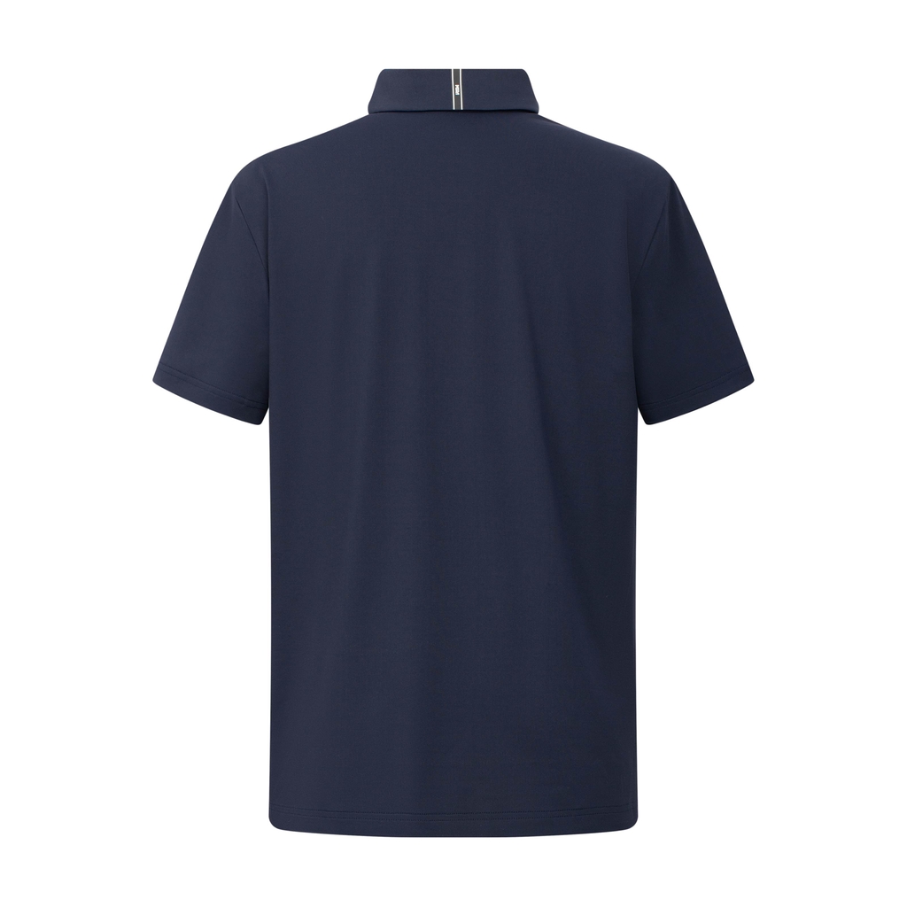 Áo golf T-shirt nam cổ đức ngắn tay Navy Jeffrey Top