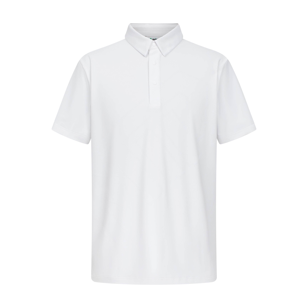 Áo golf T-shirt nam cổ đức ngắn tay White Jeffrey Top