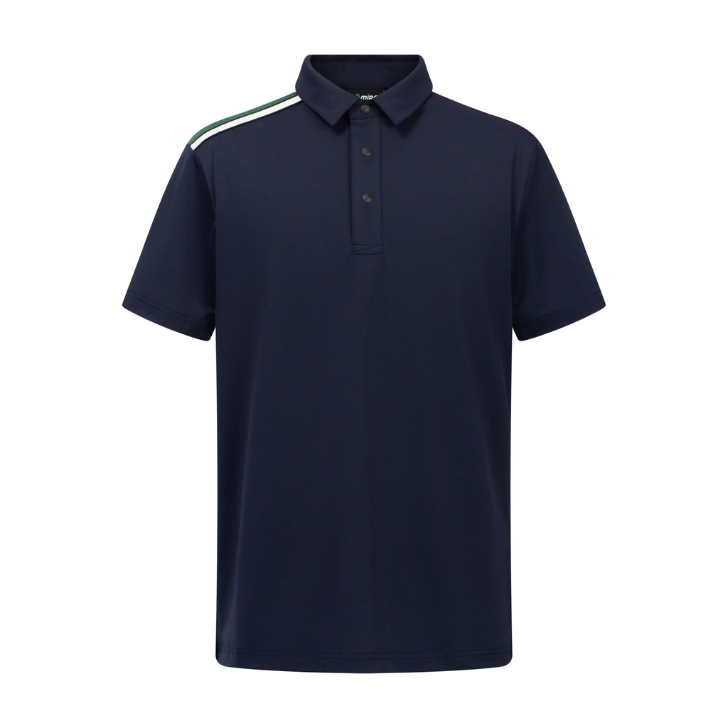 Áo golf nam cổ đức ngắn tay Navy Brian Top