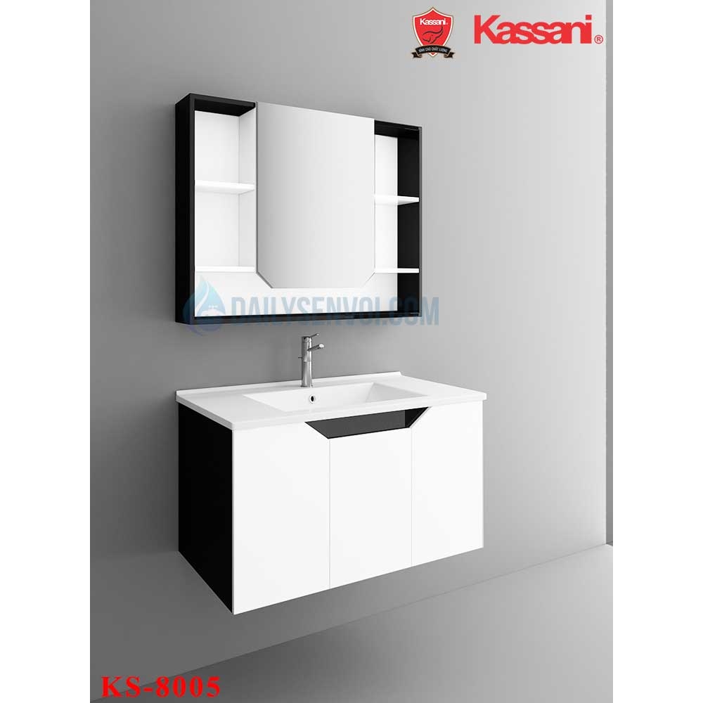 Tủ lavabo nhựa PVC Kassani KS-8005 | ĐẠI LÝ SEN VÒI