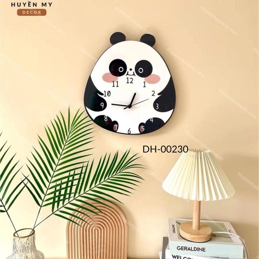 Đồng Hồ Gấu Trúc Chất Liệu Picomat Treo Tường Huyền My Decor ...