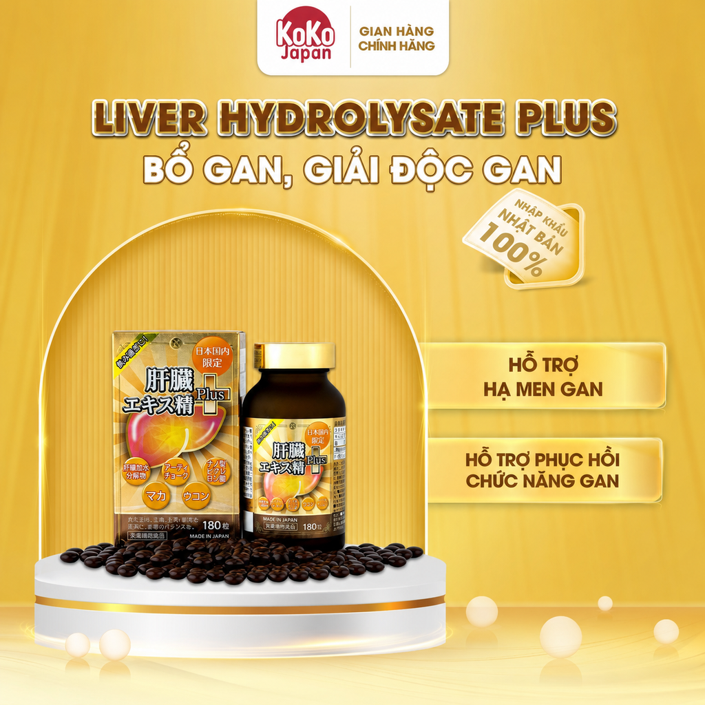 Viên uống thải độc gan LIVER HYDROLYZATE PLUS 180 viên