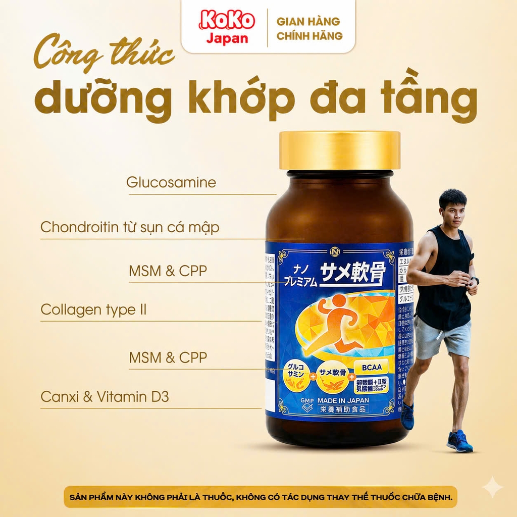 Viên uống hỗ trợ Xương Khớp NANO PREMIUM SHARK CARTILAGE 150 viên
