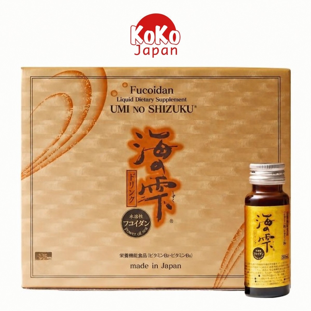 Fucoidan Liquid Dietary Supplement UMI NO SHIZUKU Thùng 10 Chai