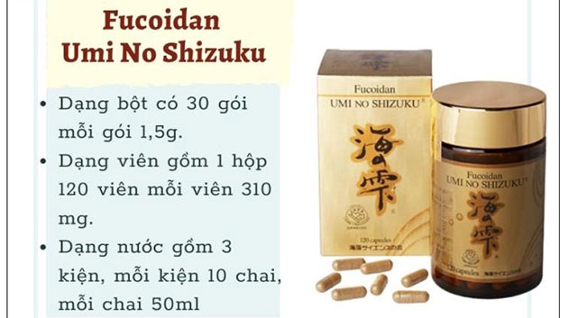 Fucoidan Umi No Shizuku Fucoidan 120 viên