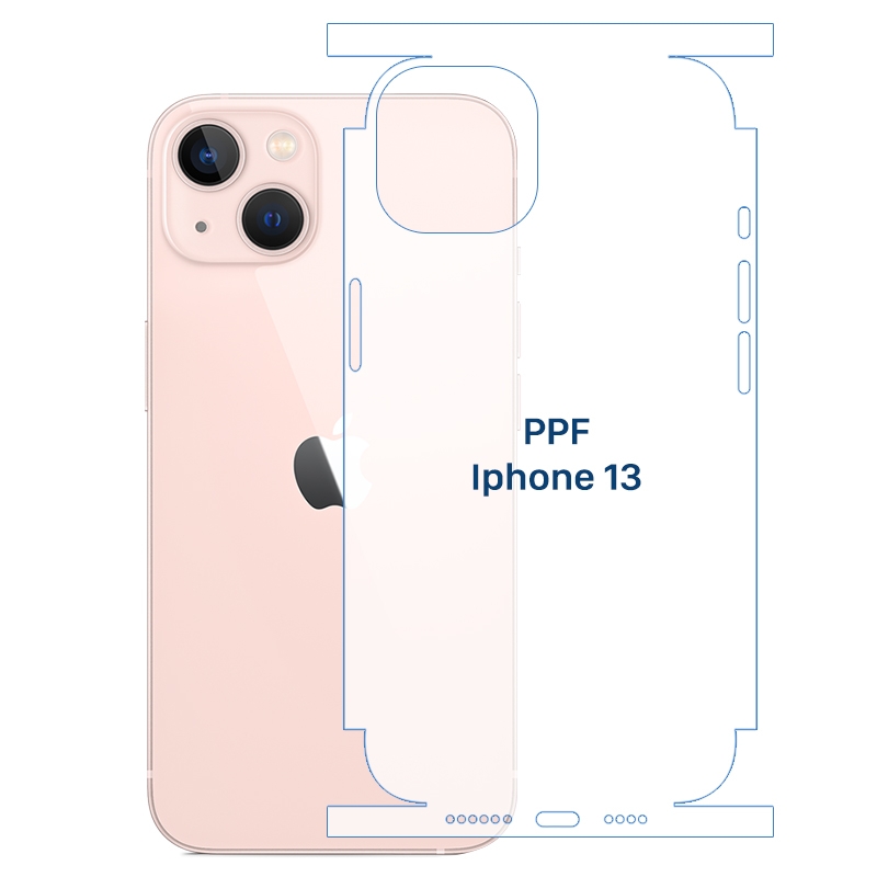 DÁN PPF IPHONE 13/14 - Full Nhám hoặc 2 lớp Viền Nhám Lưng Bóng | D2STORE -  Dán film PPF điện thoại - Phụ kiện chính hãng - Sửa chữa lấy liền