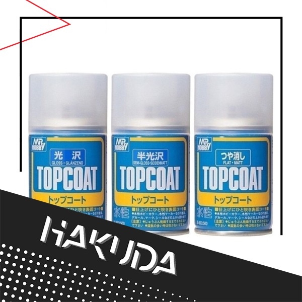 Bấm vào để xem thư viện ảnh [Mr.Hobby] Bình xịt sơn phủ, bảo vệ mô hình Topcoat - B501, B502, B503 - 88ml