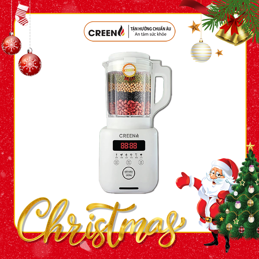 Máy làm sữa hạt đa năng Creen BA-138 thay thế 8 loại dụng cụ trong bếp