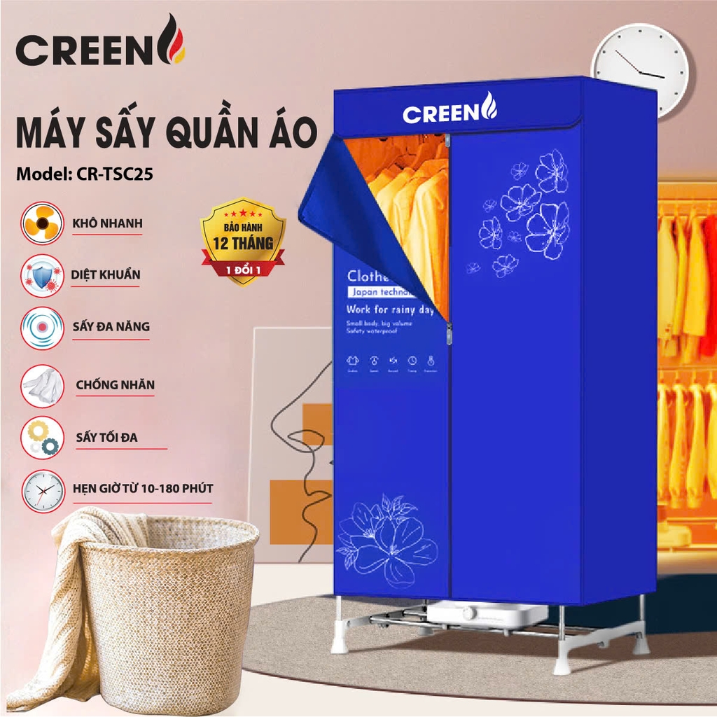 Máy sấy quần áo CREEN CR-TSC25