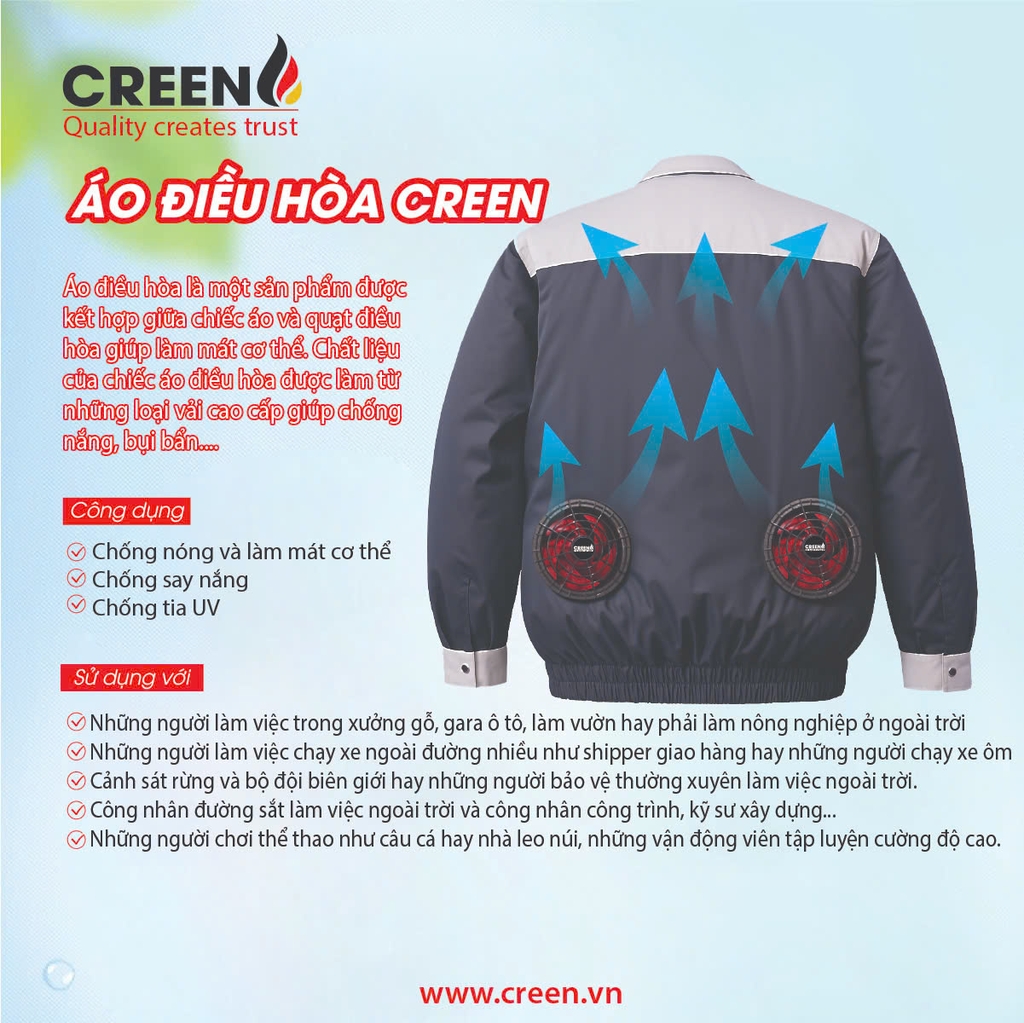 Áo điều hòa CREEN CR-PW50000