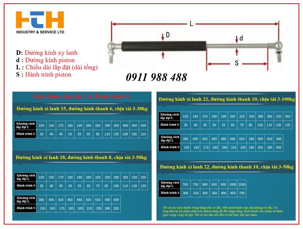 Ty hơi khí nén - Gas spring