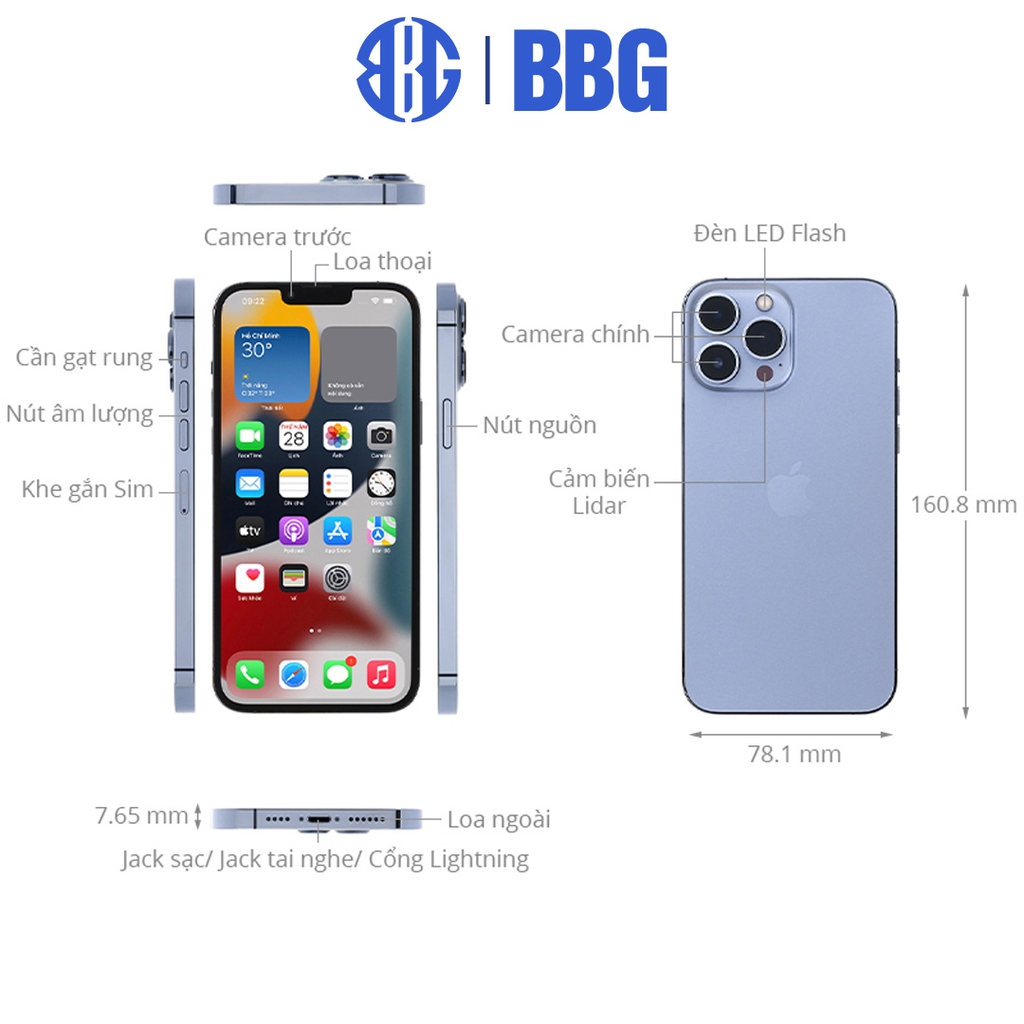 Điện thoại iPhone 13 PRO MAX chính hãng Apple