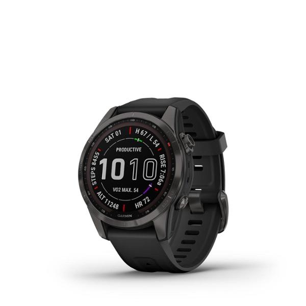 Đồng hồ thông minh fenix 7S Sapphire, Solar, Xám Carbon/Nâu/Hồng, Đồng hồ GPS, SEA