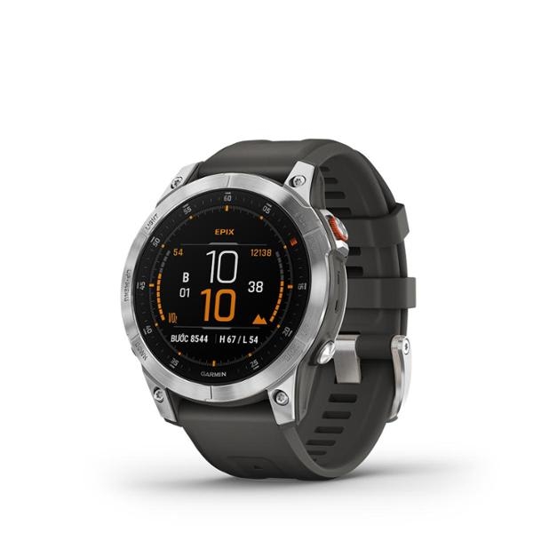 Đồng hồ thông minh epix Gen 2, Đen/Trắng/Sáng DLC Titanium với Dây Silicone,SEA