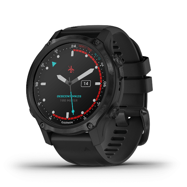 Đồng hồ thông minh Descent Mk2s, Xám/Vàng/Xanh, Máy tính lặn GPS, SEA