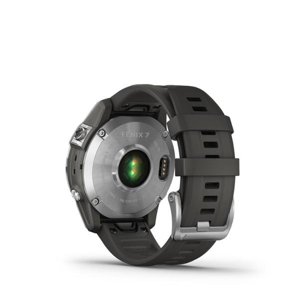Đồng hồ thông minh fenix 7, Màu bạc với dây màu xám Graphite, Đồng hồ GPS, SEA