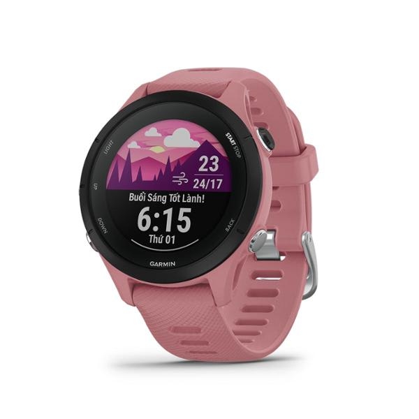 Đồng hồ thông minh Forerunner 255S, Tùy chọn Music, Wifi, GPS, Đen/Xám/Hồng/Trắng, KOR/SEA