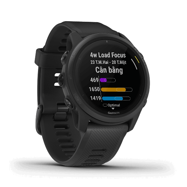 Đồng hồ thông minh Forerunner 745, GPS, SEA, Đen/Xanh/Đỏ/trắng