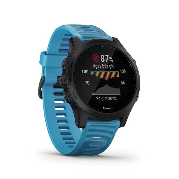Đồng hồ thông minh Forerunner 945, GPS, Wi-Fi, SEA, Đen/Xanh